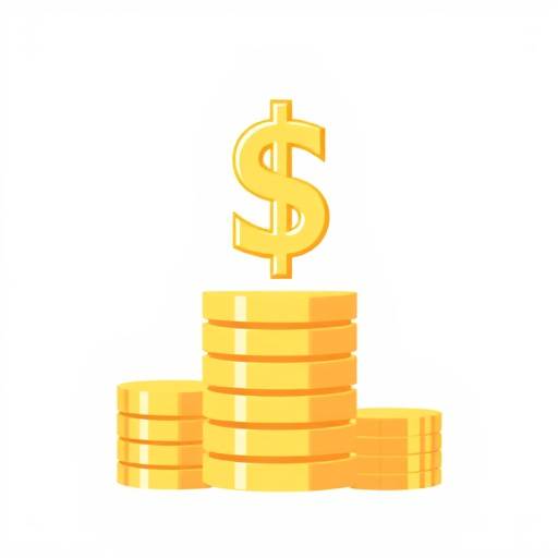 Dividend Investing Icon displaying coins stacked up to illustrate growth